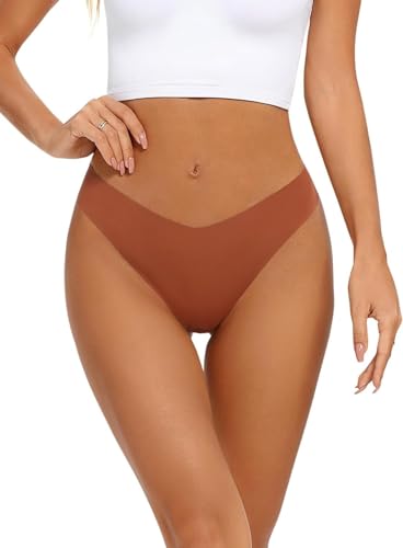 Kit 6 Calcinhas Tanga Fio Dental Sem Costura Laser (BR, Alfa, M, Regular, Pacote A-6 Cores)