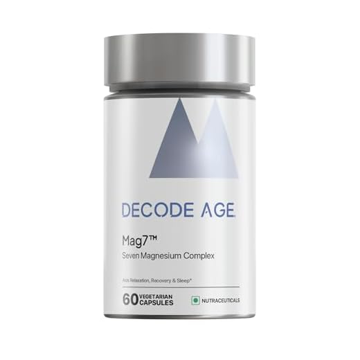 Decode Age Mag7 | Magnesium Supplement | 99% Pure | Strong Bones and Muscle Recovery | Better Mood and Sleep | Healthy Metabolism (60 Vegan Capsules)