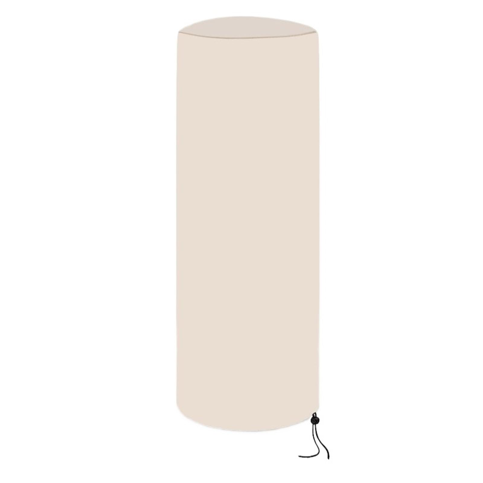 Enxjire Beige Outdoor Heater Cover 210D Oxford Cloth Circular Air Heater Cover, Waterproof 50X120cm Furniture Protector(Beige)