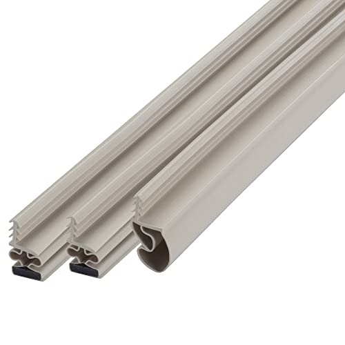 M-D Building Products 01610 Beige Vinyl with Magnetic Strip Top and Sides Door Seal Kit for Steel Doors