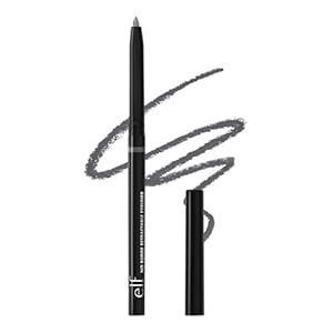 e.l.f. No Budge Retractable Eyeliner, Smudge-Proof Eye Makeup, Ultra Pigmented, Long Lasting Formula, Vegan & Cruelty-Free, Charcoal Grey
