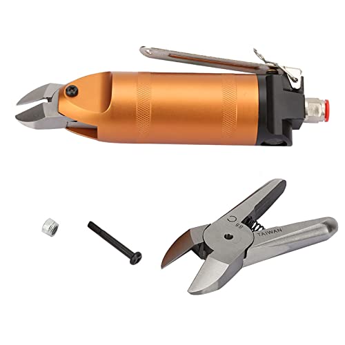 Ciseaux pneumatiques, outil de coupe pneumatique pour pince coupante pour fil métallique ron pince à fil en laiton en acier inoxydable HS20 coupe-fil pour...