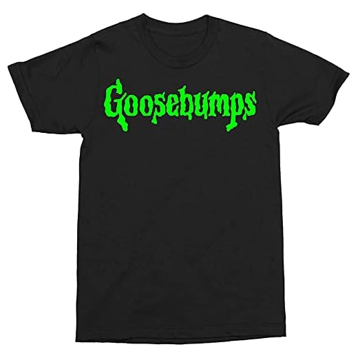 Changes Goosebumps Green Logo Adult T-Shirt (X-Large, Black)