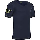 tolle Passform Versace 1969 Abbigliamento Sportivo SRL 19V69 T-Shirt V-Neck Herren V112 by (Model: C541 - Herren, Navy; Größe: XL) FBA