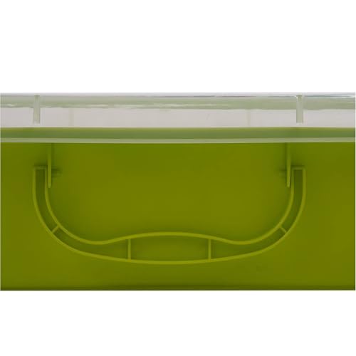 Bac à sable couvercle Relaxdays étanche et empilable en plastique vert clair lot de 2 - 6