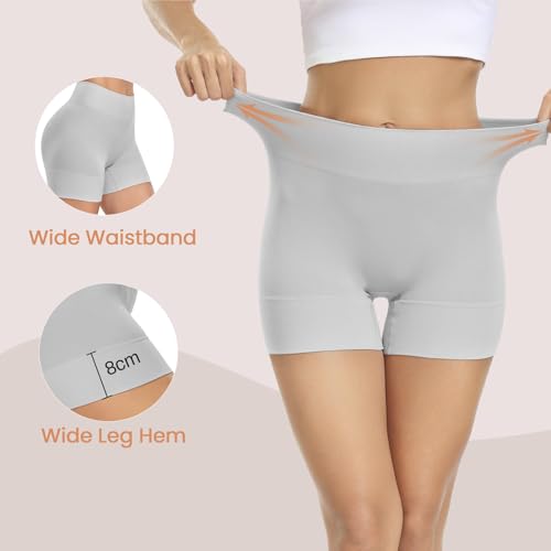 Image of BESTENA 3 Pack Slip Shorts for Under Dress Anti Chafing Shorts Boyshorts Panties for Women