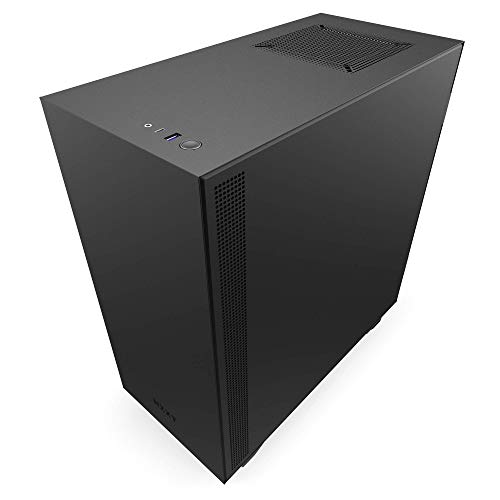 Image of NZXT H510i - Compact ATX PC Gaming Case - RGB LED & Smart Fan Control - Tempered Glass - Matte Black /Red