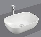 * Dimensiones del lavabo: 46 x 33 x 13,5 cm – Color: blanco – Material: cerámica