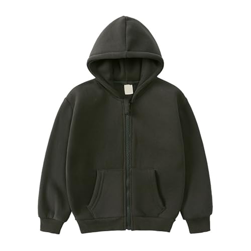 Girls 2 Piece Outfit Sweatsuit Winter Hooded Zip Up Kids Fleece Jacket for Boys Thermal Workout Tracksuit Fall Outfits2