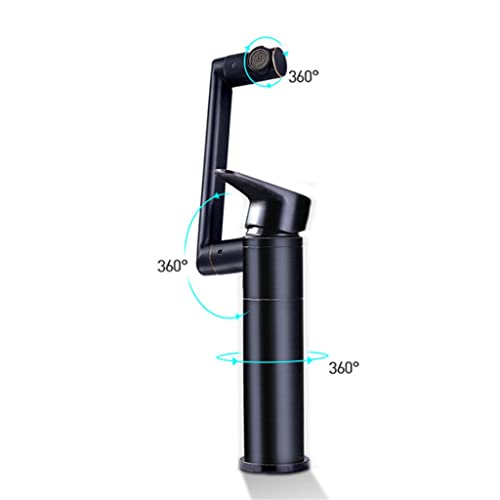 Robinet de lavabo mitigeur eau chaude froide argenté pour vasque moderne - 4