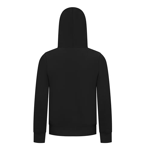 EVERYDAY KIDS All-Season Pullover Hoodie – Warm Fleece Sweatshirt with Hood – Ideal for School, Outdoor Play, or Travel – Boys Hoodie (Size 6/7, Black)