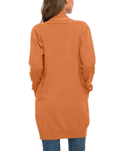 Image of Anymiss Womens Oversized Long Sweater Cardigan with Pockets - Long Sleeve Knit Kimono S-3X
