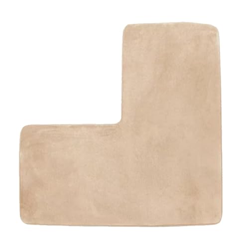 TAOZHUGONG Tapis de salle de bain en forme de L, tapis de douche, douche d'angle, tapis de bain multi-usages, antidérapant, à séchage rapide, tapis de bain...
