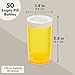 Juvale 50 Pack Empty Pill Bottles with Caps for Prescription Medication, 20-Dram Plastic Medicine Containers (Orange) - Medicine Bottle - Plastic Vials with Caps