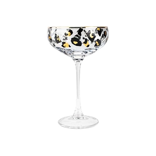 NOVASTYL - Lot de 4 coupes léopard 27cl en verre - 1605456
