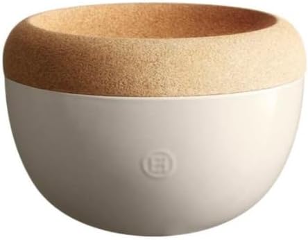 Emile Henry Made in France Deep Food Storage Bowl, 10.6 x 7.3in, Clay