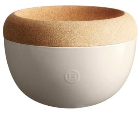 Emile Henry Made in France Deep Food Storage Bowl, 10.6 x 7.3in, Clay
