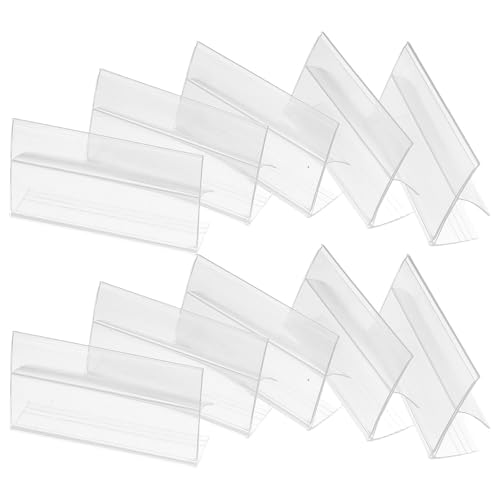 Clips porte-étiquette en PVC SUPVOX pour un affichage stable sur rayonnages