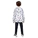 KEIGE Flower Butterfly Boys Fleece Coat,Children's Zip-Up Hoodie Jacket,Baby Warm Fashion Outerwear 4T,A111209