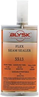BLYSK Flex Seam Sealer Gray SS15, Two-Part, Non-Sagging, Extremely Flexible Adhesive & Sealant, Bare Metal, Primed Metal, Aluminum, Plastics, Fiberglass, SMC, FRP - 200 ml/6.75 fl oz. Cartridge (1)