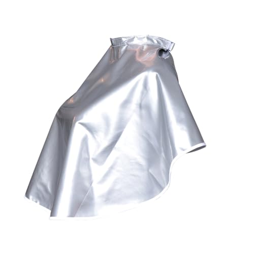 FRCOLOR 理容室ケープ カバー シャンプーケープ ヘアカラーシャンプー 個人 キット 回転口紅ラック 散髪エプロン 防水よだれかけ 理髪エプロン ヘアケープ ドレッサー Silver