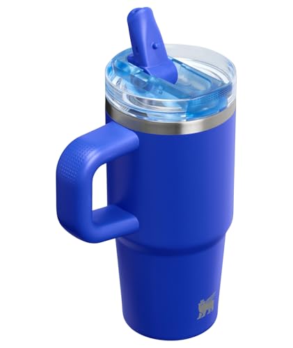 Image of STANLEY Quencher ProTour Flip Straw Tumbler with Leakproof Lid 14 oz | Built-In Straw & Handle | Cupholder Compatible for Travel | Insulated Stainless Steel Cup | BPA-Free | Cobalt