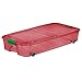 4-Pack Under Bed Plastic Storage Bin Unit Boxes Are Containers For Clothes, Books, Diapers, Shoes, Linen. Office Supplies, Camping, RV, Pantry Foods 66 Quart Capacity