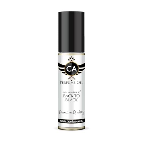 CA Perfume Impression of Back To Black Unisex Eau De Parfum Amber Woody Scent Long Lasting Unisex Fragrance Travel Size TSA Ready for Day and Night Wear 0.33 Fl Oz 10ml