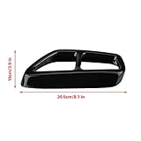 G30 Exhaust Tips + G30 Exhaust Tips Black Stainless Steel Exhaust Pipe Cover 2 Pieces for 5 Series G30 2017-2018 Trim Exhaust Pipe - Image 6