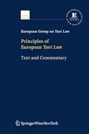 Principles of European Tort Law: Text and Commentary-Wow! eBook