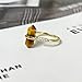 Tiger Eye Ring, Natural Stone Rings for Tiger Eye Jewelry, Handmade Yellow Stone Rings for Women, Adjustable Cocktail Ring for Her