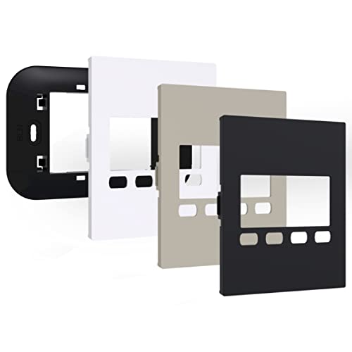 Vemer Ve786300 Now Dafne - Kit Clickon Living Now Bticino Compatibile Con Cronotermostato Dafne Di Vemer, Frontalini Colore Bianco, Nero E Sabbia