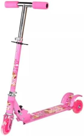 Kids 3 Wheel Scooter Push Kick Stunt Folding Adjustable T-bar Gift For Boys Girls