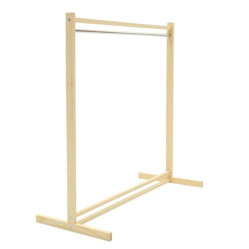 Mikinona Perchero Grande para Muñecas de Madera 60 Cm Perchero para Ropa de Muñecas Organizador Práctico para Casa Accesorio Adecuado para Exhibir Vestidos y Ropa