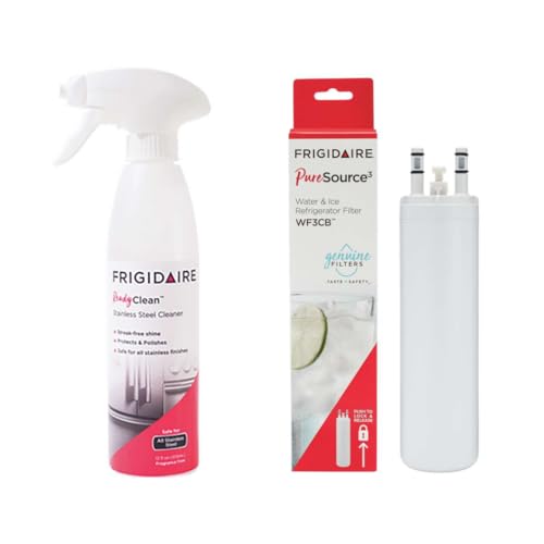 Frigidaire Water Filter Replacement + Stainless Cleaner Bundle