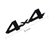 4x4 Chrome Fender Side Rear Emblem Badge with Adhesive for Truck/SUV/Pickup Rear Tailgate Tail Gate Door 4Wd (Gloss Black)