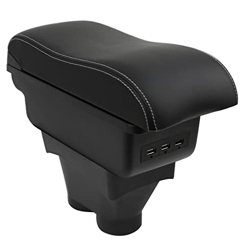 OYHCM Apoyabrazos Para Peugeot 208 2012-2018 Apoyabrazos Coche Consola Reposabrazos Central Tapizado Caja Almacenamiento