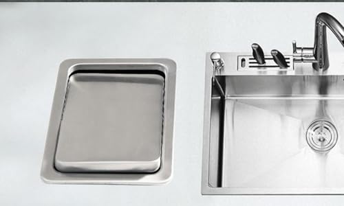 Composteur rectangulaire argenté encastrable pour éliminer les odeurs de cuisine - 4