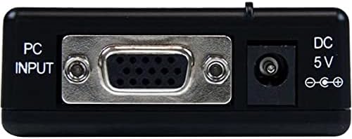High Resolution VGA to Composite (RCA) or S-Video Converter - PC to TV Video Adapter - 1600x1200 RGB to TV, TAA (VGA2VID)
