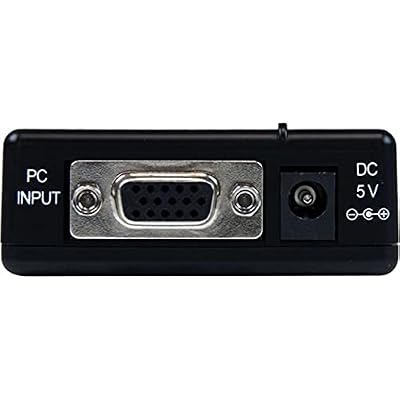 StarTech.com High Resolution VGA to Composite (RCA) or S-Video Converter - PC to TV Video Adapter - 1600x1200 RGB to TV, TAA (VGA2VID)