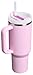 STANLEY Quencher H2.0 Tumbler with Handle and Straw 40 oz | Flowstate 3-Position Lid | Cup Holder Compatible for Travel | Insulated Stainless Steel Cup | BPA-Free | Cherry Blossom
