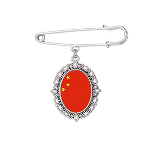 Broche drapeau de la Chine Asie pince vêtement pour robe chemise châle