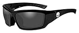 Harley-Davidson Men's Tat Skull Gasket Sunglasses, Gray Lens/Black Frame HATAT01