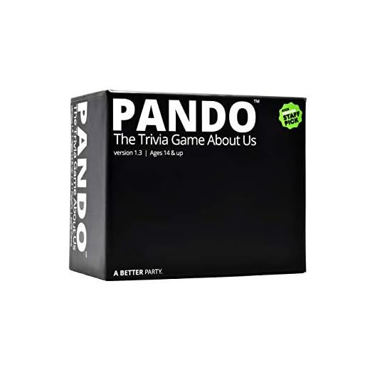 PANDO - The Party Game Where You Try to Answer Trivia Questions About Your Friends or Family