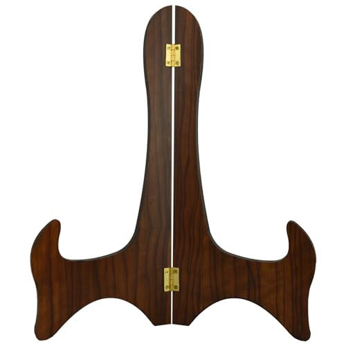 遺影立て 木目 木製 高さ34cm 額縁立て 写真立て 大きなサイズのフレーム遺影立て、フォトフレームに最適です 二つ折りになっておりますので