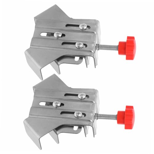 SOLUSTRE 2-piece Stainless Steel 90 Degree Right Angle Clamp Tool for Woodworking Picture Frame Fish Tank Cabinet Clamps Precision Engineering