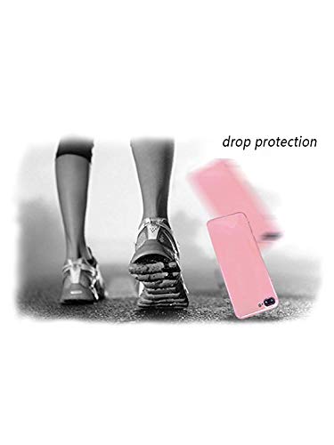 Avocado Phone Case for iPhone 6 Plus/6s Plus, MAYCARI Soft Full Protective Slim Pink Rubber Drop Protection for Girls Women