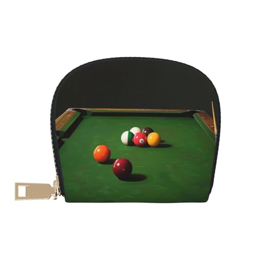 Billiard Printed Credit Card Wallet for Women Men Cute Zipper Card Cases Holder Mini Coin Purse with 12 Card Slots2
