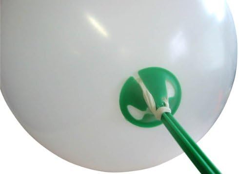 25 x 1 Piece Child Safety re-useable Balloon stick holder. (best option instead of helium) (Green)