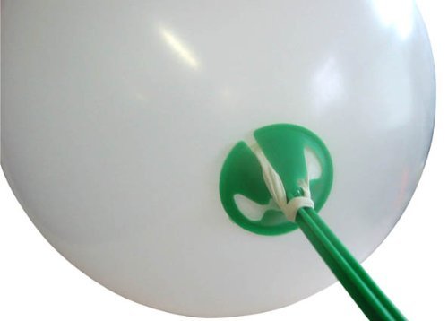 25 x 1 Piece Child Safety re-useable Balloon stick holder. (best option instead of helium) (Green)